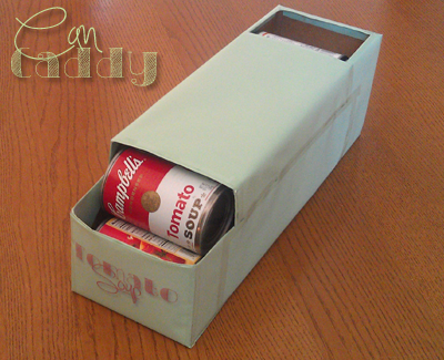 How to Make a Can Caddy for your Pantry