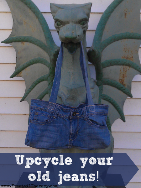 How to Upcycle your old jeans into a handbag!