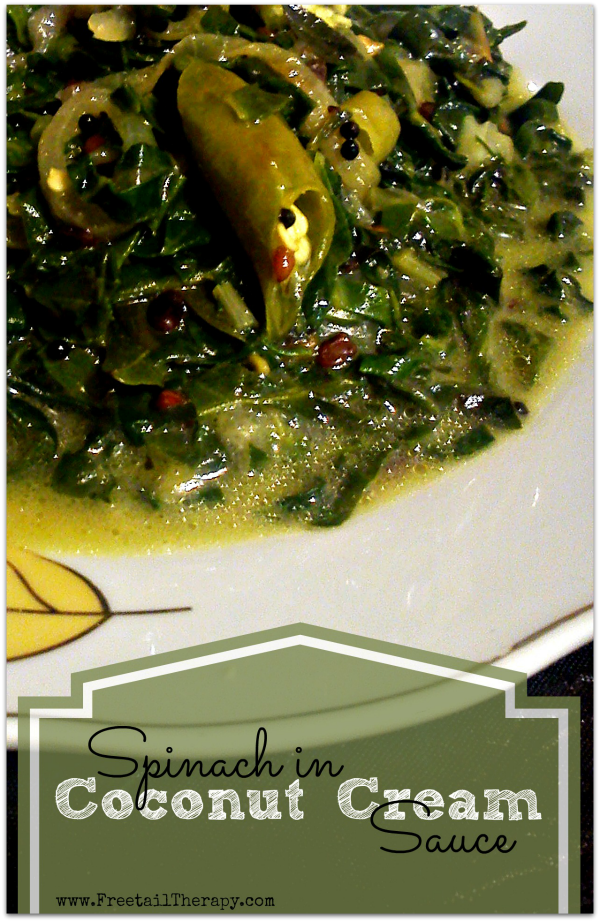 Spinach in Coconut Cream Sauce