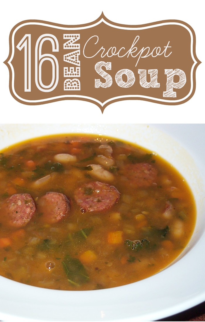 16 Bean Soup – Crockpot Recipe