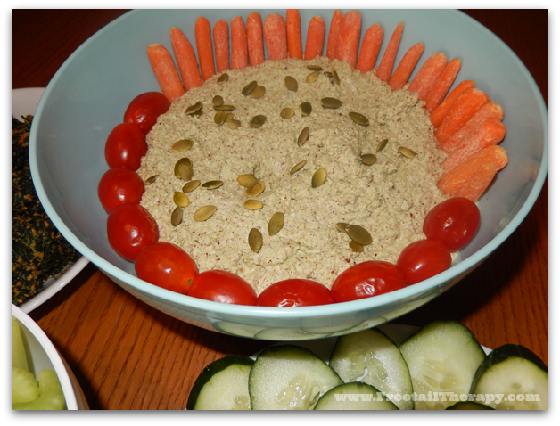 Raw, Vegan, Gluten Free Green Chilie Hazelnut Dip