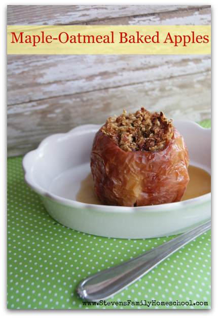 Maple-Oatmeal Baked Apple