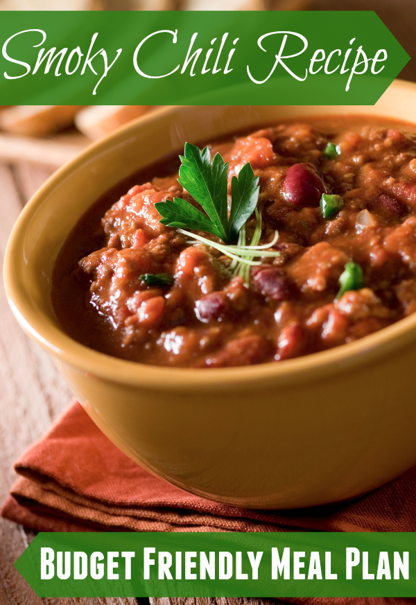 Smoky Chili Recipe – Part of the Budget Friendly Meal Plan