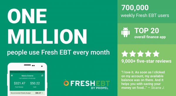 Fresh EBT tracks your balance and helps you stay within budget